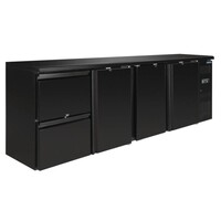 Arrière Bar Pleine | 3 Portes + 2 Tiroirs | Capacité 698 Litres | 860(h)mm