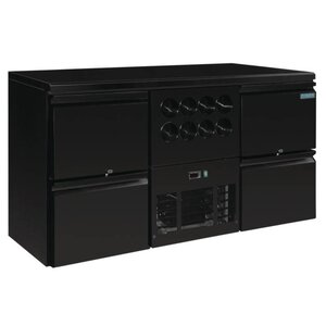 Polar Arrière Bar Pleine | 4 Tiroirs + Rafraîchisseur Bouteilles | Capacité 380 Litres | 860(h)mm Polar Arrière Bar Pleine | 4 Tiroirs + Rafraîchisseur Bouteilles | Capacité 380 Litres | 860(h)mm