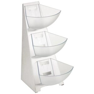 CHRselect Présentoir Inox 3 Niveaux Plastiques - APS - 240(L)x190(p)x410(H)mm