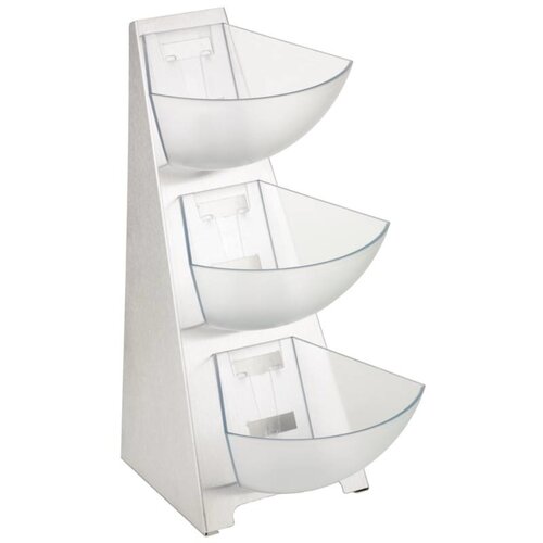 CHRselect Présentoir Inox 3 Niveaux Plastiques - APS - 240(L)x190(p)x410(H)mm
