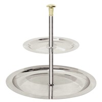 Étagère De Présentation Inox 2 Niveaux - Olympia - 230(h)mm