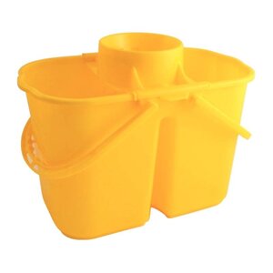 CHRselect Seaux-Essoreurs Doubles - Sections De 7 Et 8 Litres - Jaune
