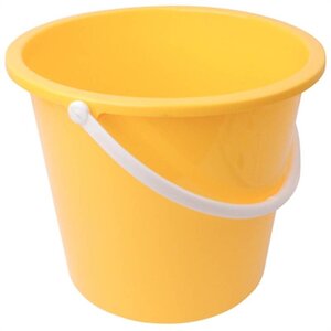 CHRselect Seau En Plastique - Jantex - 10 Litres - Jaune