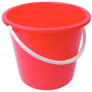 CHRselect Seau En Plastique - Jantex - 10 Litres - Rouge