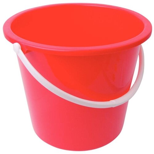 CHRselect Seau En Plastique - Jantex - 10 Litres - Rouge