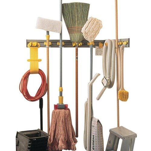 Rubbermaid Porte-Balais Rubbermaid - 457mm De Long - 3 Crochets
