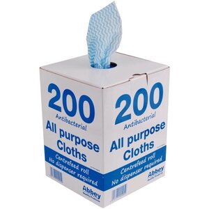Jantex Chiffons Multi Usage Anto-Bactériens - Jantex - Bleu - 200 Pièces