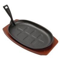 Plat En Fonte Ovale + Sous-Plat - Olympia - 280x190mm