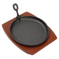 Plat En Fonte Rond + Sous-Plat - Olympia - Ø220mm