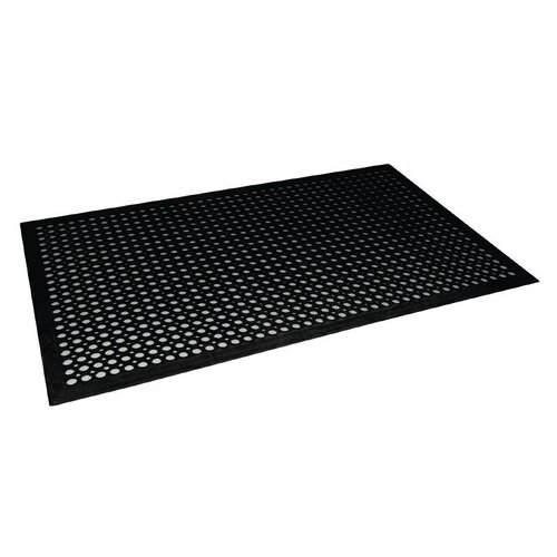 CHRselect Tapis En Caoutchouc Anti-Fatigue - Noir - 1500x900mm