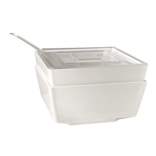 CHRselect Couvercle Carré Transparent - Mélamine - Float APS - 190(l)x190(p)mm