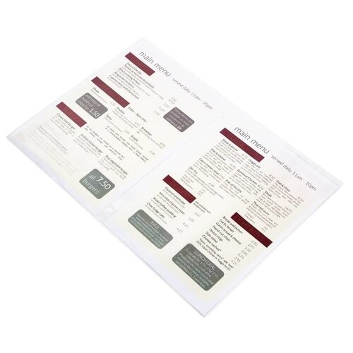 CHRselect Housses A5 Pour Protège-Menu - 10 Pièces