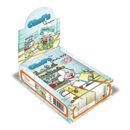 Dining Kids Livre à Colorier Chef - 50 Pièces