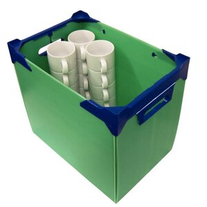 CHRselect Caise De Rangement à Vaisselle - Vert - 5 Pièces