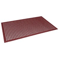 Tapis En Caoutchouc Anti-Fatigue - Rouge - 1500x900mm