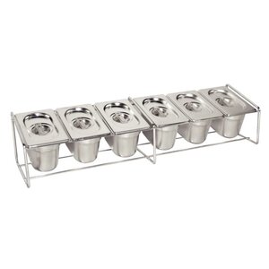 CHRselect Support Pour Bacs Inox - 6x GN1/9, 4x GN1/6, 2x GN1/3