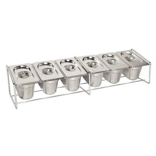 CHRselect Support Pour Bacs Inox - 6x GN1/9, 4x GN1/6, 2x GN1/3