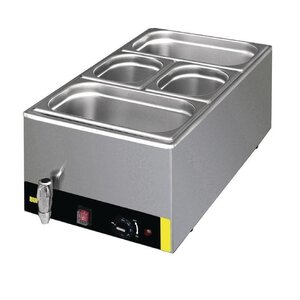 Buffalo Bain Marie Inox | 2xGN1/3 + 2xGN1/6 | 150(p)mm | 1300W | Bacs GN Inclus Buffalo Bain Marie Inox | 2xGN1/3 + 2xGN1/6 | 150(p)mm | 1300W | Bacs GN Inclus