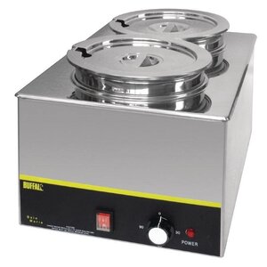 Buffalo Chauffe-Mets | 2x6 Litres | 1500W | 340(L)x580(P)x295(H)mm Buffalo Chauffe-Mets | 2x6 Litres | 1500W | 340(L)x580(P)x295(H)mm