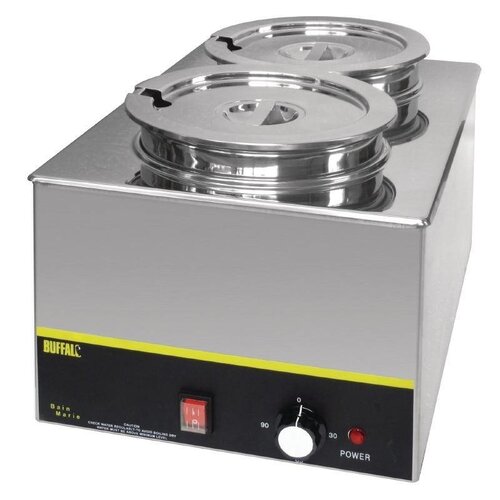 Buffalo Chauffe-Mets | 2x6 Litres | 1500W | 340(L)x580(P)x295(H)mm Buffalo Chauffe-Mets | 2x6 Litres | 1500W | 340(L)x580(P)x295(H)mm