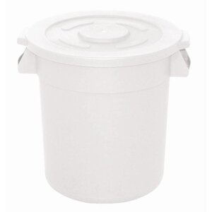 CHRselect Conteneur à Ingrédients Rond Blanc - 76 Litres - 492Øx584(h)mm