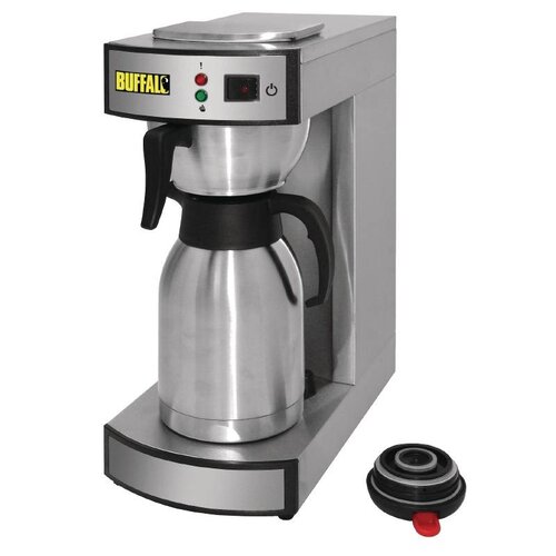 Buffalo Machine à Café Inox - 1,9 Litres - Pichet Thermos - 100 Tasses Par Heure