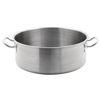 Casserole Basse Inox - 13 Litres - Ø360mm - Sans Couvercle