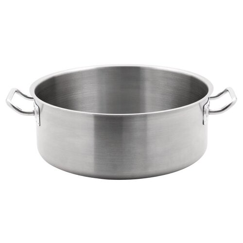 CHRselect Casserole Basse Inox - 13 Litres - Ø360mm - Sans Couvercle