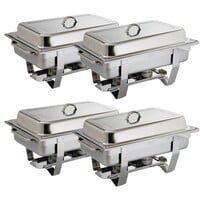 Lot De 4 GN 1/1 Chafing Dish Milan Inox