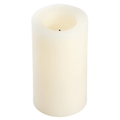 CHRselect Bougie Cylindrique En Cire Sans Flamme - Champagne - Ø83x152(h)mm