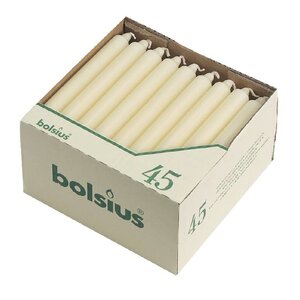 Bolsius Bougies Bolsius Ivoire - 200mm - 45 Pièces