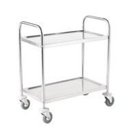 Chariot De Service Inox - 2 Niveaux - 810x455x855(h)mm