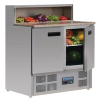 Comptoir à Pizza Inox | 2 Portes | 288 Litres | 700x900x1100(h)mm