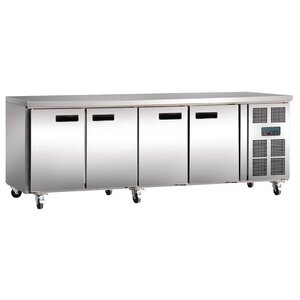 Polar Table Réfrigérée Inox - 4 Portes - 553 Litres - 700(l)x2230(L)x850(h)mm Polar Table Réfrigérée Inox - 4 Portes - 553 Litres - 700(l)x2230(L)x850(h)mm