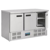 Comptoir Réfrigéré Inox - 3 Portes - 368 Litres - 700(l)x1370(L)x880(h)mm