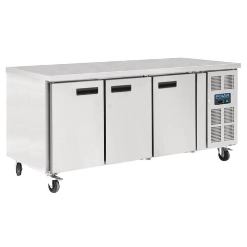Polar Comptoir Réfrigéré + 3 Portes - 634 Litres - 860x2020x800mm