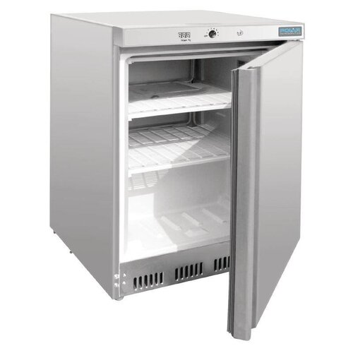 Polar Congélateur Inox | Dessous Comptoir | 140 Litres | 600x600x850(h)mm