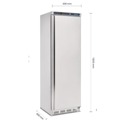 Polar Armoire Congelé Inox | 365 Litres | Verrouillable | 600x600x1850(h)mm