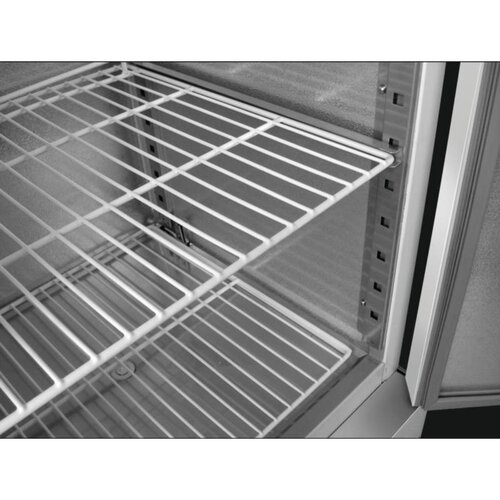 Polar Congélateur Inox | 440L | 3 Etagères Ajustable | 700x680x1950(h)mm