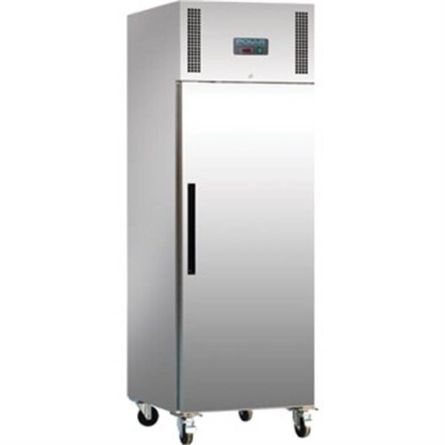Polar Congélateur GN2/1 Inox | 600L | sur Roues | 3 Etagères Ajustable | 815x680x2000(h)mm