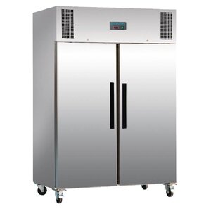 Polar Congélateur Inox sur Roues | 1200 Litres | Gastronorme 2/1 | 815x1340x2000(h)mm