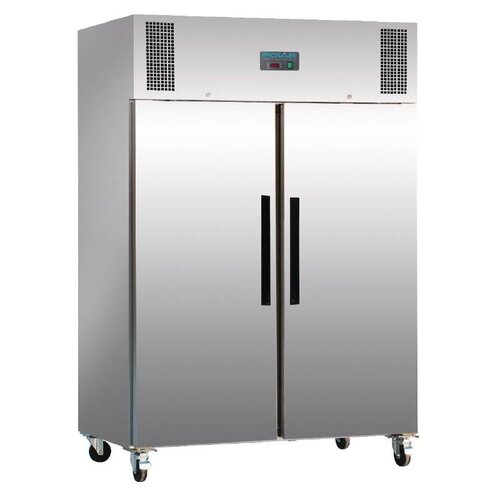 Polar Congélateur Inox sur Roues | 1200 Litres | Gastronorme 2/1 | 815x1340x2000(h)mm
