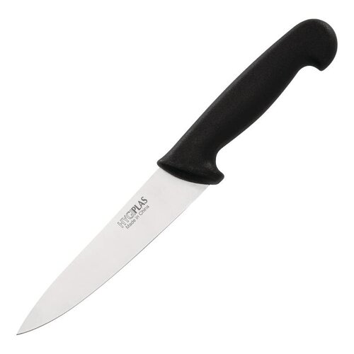 Hygiplas Couteau De Cuisinier - Hygiplas - Manche Noir - Lame 155mm