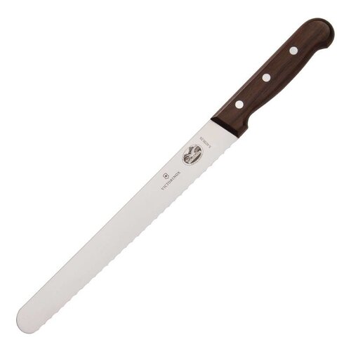 Victorinox Couteau à Jambon Cranté - Victorinox Rosewood - 255mm Victorinox Couteau à Jambon Cranté - Victorinox Rosewood - 255mm