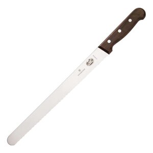 Victorinox Couteau à Jambon Cranté - Victorinox Rosewood - 305mm