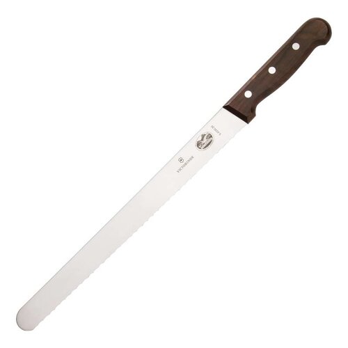 Victorinox Couteau à Jambon Cranté - Victorinox Rosewood - 305mm