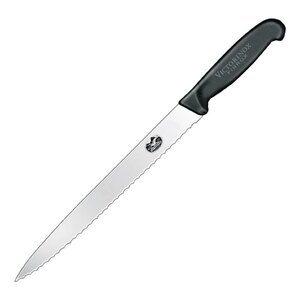 Victorinox Couteau à Jambon Cranté - Victorinox Fibrox - 255mm