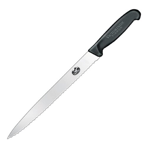 Victorinox Couteau à Jambon Cranté - Victorinox Fibrox - 255mm