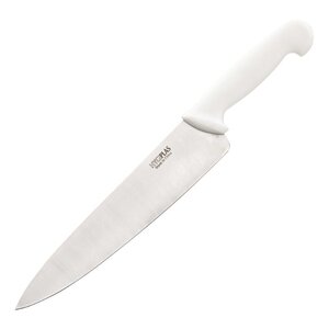 Hygiplas Couteau De Cuisinier - Hygiplas - Manche Blanc - Lame 255mm