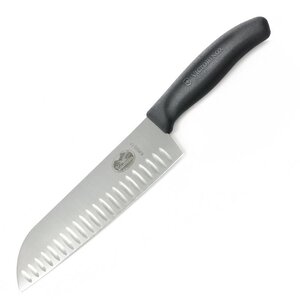 Victorinox Couteau Santoku Alvéolé - Victorinox - Manche Fibrox - 170mm